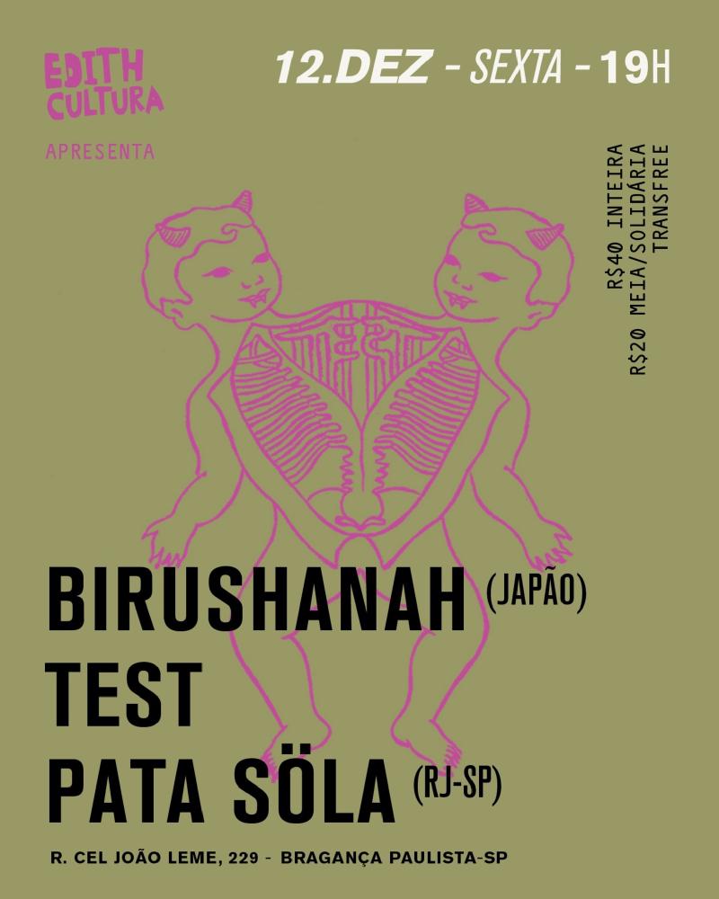 Flyer Test Birushanah e Pata Söla em Bragrança Paulista