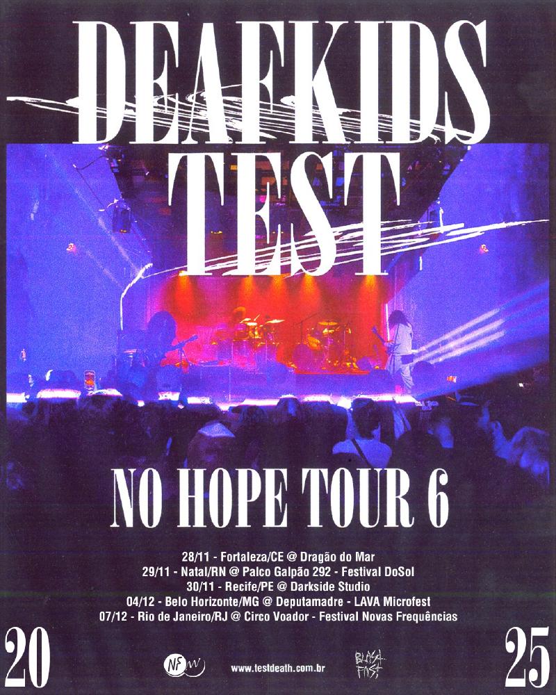 Flyer No Hope Tour 6, por Douglas Leal